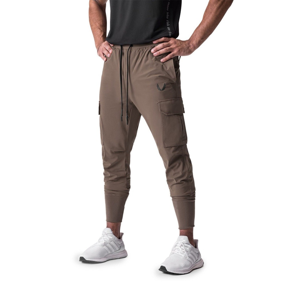 ASRV Tetra-Lite Cargo Jogger Pants Mens XLTaupe Drawstring High Rib DSG-0437